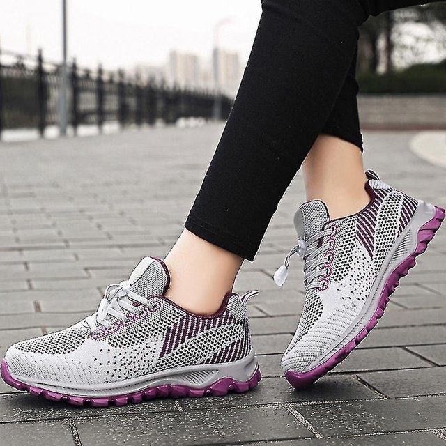 Zapatillas de deporte para mujer, informales, para correr, con cordones, deportivas, Fitness, gimnasio, zapatos para caminar