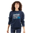 thumbnail image 3 of Autism Touches Us All Puzzle Piece Sweatshirt for Men or Women Brisco Brands S, 3 of 6