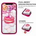 thumbnail image 4 of Entronix Silicone Case Compatible with iPhone 12 / 12 Pro, Protective Cover, Hot Pink, 4 of 6