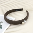 thumbnail image 6 of Unique Bargains 1 Pc Elegant Faux Pearls Headbands for Women Brown, 6 of 6