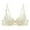 Beige, variant on Women's Soft Wireless Half Cup Strapless Bra for All Seasons White M