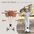 thumbnail image 3 of Patinete infantil plegable de 3 ruedas con luces LED y cesta MomnLittle, 3 of 9