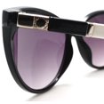 thumbnail image 4 of Women's Fashion Cat-Eye Horn Rimmed Sunglasses - Ava Gardner - Black, 4 of 6