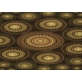 thumbnail image 1 of Ahgly Company Indoor Rectangle Patterned Black Bean Brown Area Rugs, 5' x 8', 1 of 6