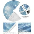 thumbnail image 2 of SKYSONIC Christmas Tree Skirt Snowflake Xmas Tree Skirt Floor Door Round Mat Decorations for Holiday Party Home Christmas Day Ornaments 47.2 Inch, 2 of 6