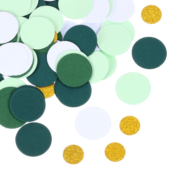 100Pcs Round Confetti Glitter Confetti Table Decor,1x1Inch,Multicolor