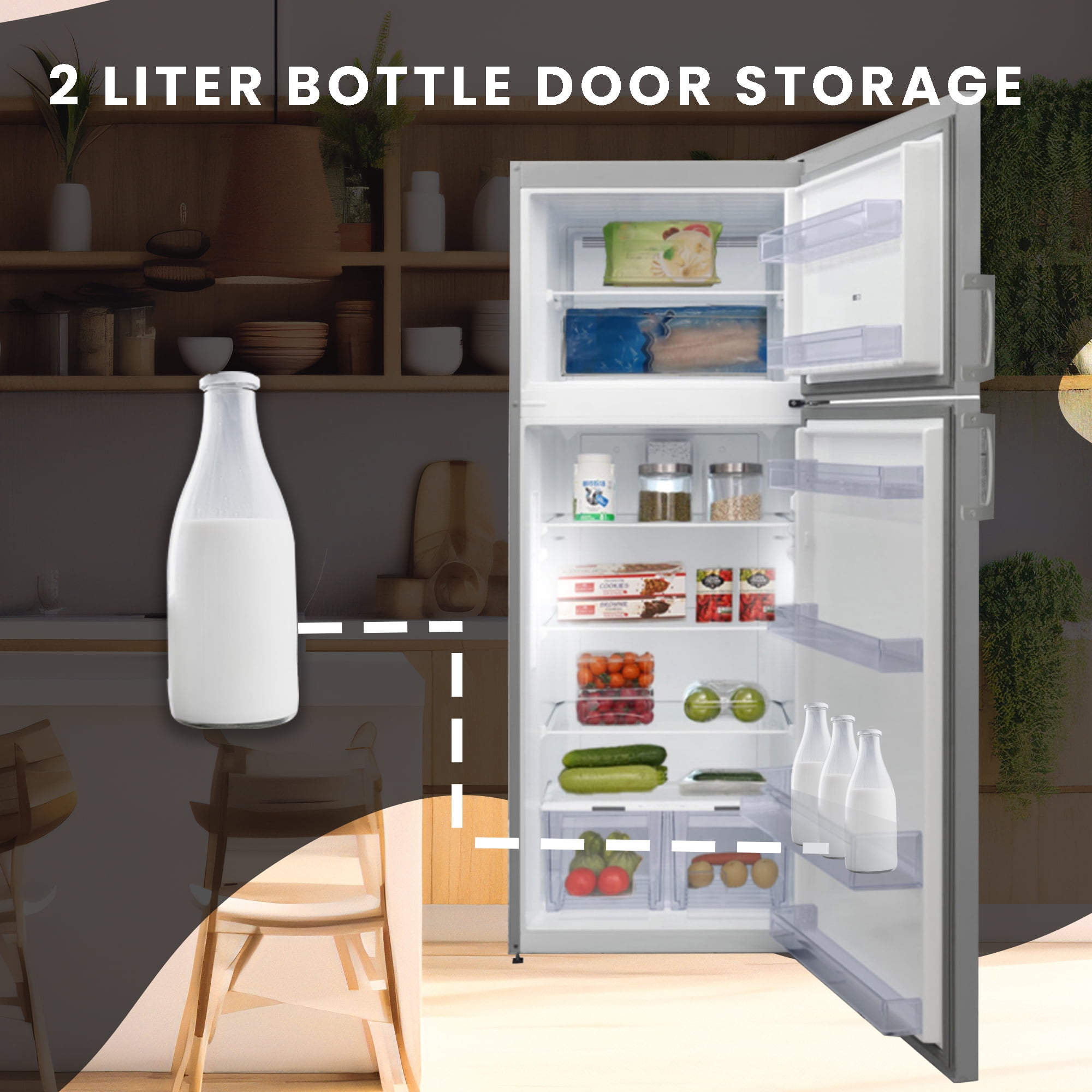 Equator 14.3 cf Stainless Refrigerator-Freezer Top Mount Frost Free E-Star Europe