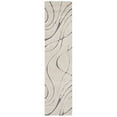 thumbnail image 6 of SAFAVIEH Florida Tamzen Abstract Shag Area Rug, Cream/Grey, 8'6" x 12', 6 of 10