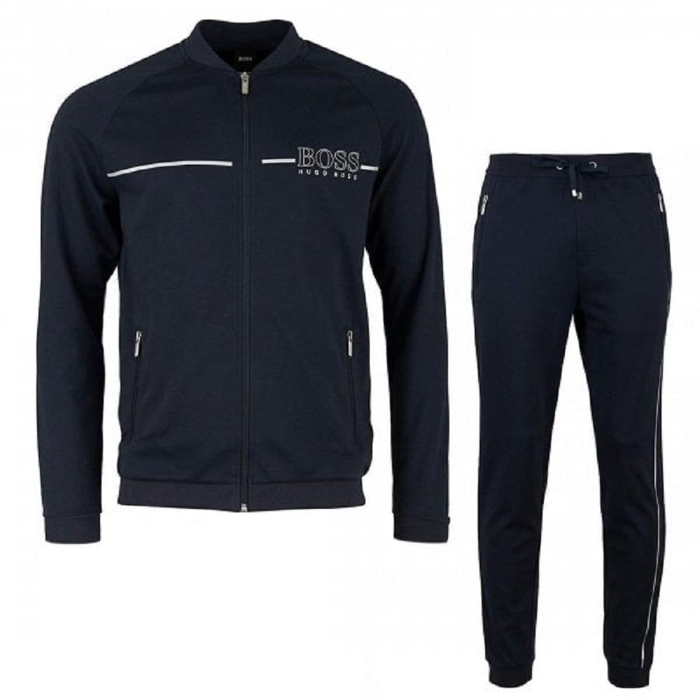 boss logo fleece pants