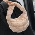 thumbnail image 3 of Bolso Ligero Mini Nube Plisado Bordado Acolchado Informal Y Versátil 8048 (Rosa), 3 of 9