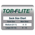 thumbnail image 2 of Top Flite Mens Socks, Sport Cushion Ribbed Cotton Athletic Quarter Ankle Socks, 6 Pair, 2 of 5
