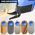 thumbnail image 4 of Saker Cordless Electric Scissors, Lightweight, Type-C Charging, Safety Lock, Blue with Storage Bag, 2 Blades for Fabric, Carpet, Leather, Cardboard, 4 of 8