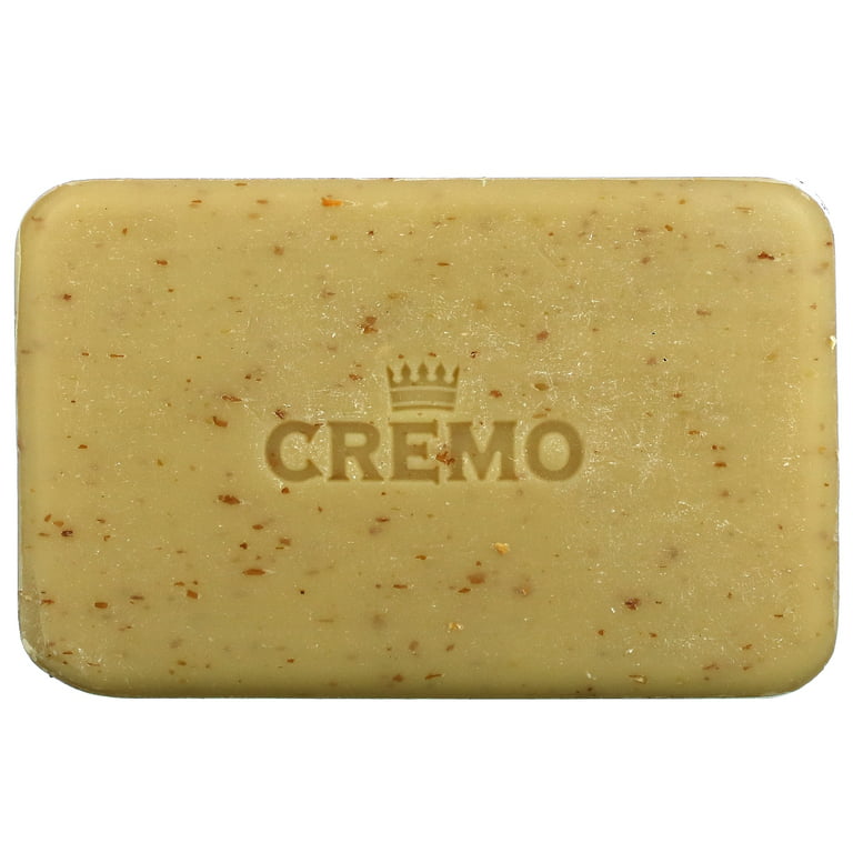 Cremo Exfoliating Body Bar with Shea Butter, Bourbon & Oak, 6 oz. Pack of 3