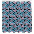thumbnail image 3 of Ambesonne Floral Shower Curtain, Tropic Pattern Spring Petal, 69"Wx84"L, Pale Muave Black, 3 of 3