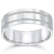 Pompeii 7mm 950 Platinum Comfort Fit Wedding Band NEW Ring (,)