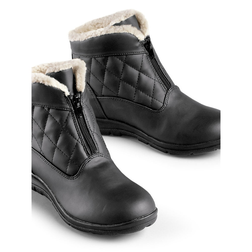 Collections Etc. Collections Etc Women's Quilted ZipFront Fleece