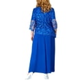 thumbnail image 3 of Vestido de gasa de encaje con falda bordada de talla grande para mujer Vestido transpirable y cómodo, 3 of 5