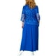 thumbnail image 5 of Vestido de gasa de encaje con falda bordada de talla grande para mujer Vestido transpirable y cómodo, 5 of 6