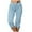 ZA-Light Blue, variant on Aboser Women's Capri Sweatpants with Pockets Casual Knee Length Joggers Drawstring Low Rise Capris Pants Lightweight Sports Cropped Trousers