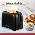 thumbnail image 4 of Holstein Housewares 2 Slice Toaster Black with 6 Browning Control Settings, Wide Slot, Perfect for Toasting Bread, Bagels, Waffles and more, 4 of 8