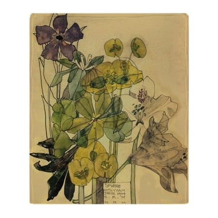 Mackintosh Throw - CafePress - Charles Rennie Mackintosh - Soft Fleece Throw Blanket, 50
