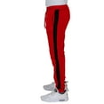 thumbnail image 2 of Mens Fleece Joggers With Contrast Side Striped Trim, 2 of 5
