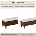 thumbnail image 6 of CQSXDA 50.8-Inch Multi-Functional Storage Ottoman Bench In Solid Rubberwood With Linen Seat For Bedroom And Entryway, 6 of 11