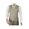 thumbnail image 5 of Men Suit BERLUSCONI Turkey 100% Italian Wool Super 180's 3pc Vested #Ber13 Beige, 5 of 7