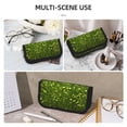 thumbnail image 5 of Fotbe Green Glitter Sparkle Pattern Pencil Case,Canvas Pen Case, Multi- Slot Pencil Pouch, Portable Pencil Bag, Pen Case for& Office, Makeup Bag ,Zipper Pouch, 5 of 6