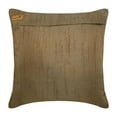 thumbnail image 5 of Earthy Brown Couch Cushion Cover 12 x 12 Silk Pillow Cover Embroidered Medallion Decorative Pillow, Gold Pillow Cover 12x12 inch (30x30 cm), Contemporary, Abstract - Gold Turkish Dream, 5 of 5