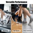 thumbnail image 6 of 10Pairs Unisex Cotton Quarter Crew Socks, One Size Thin Ribbed Mini Ankle Socks for Men Women Athletic Daily Wear, Black White Gray Assorted Colors, 6 of 7
