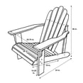 thumbnail image 2 of Shine Company Catalina Adirondack Chair, Cedar Wood - Lime Green, 2 of 3