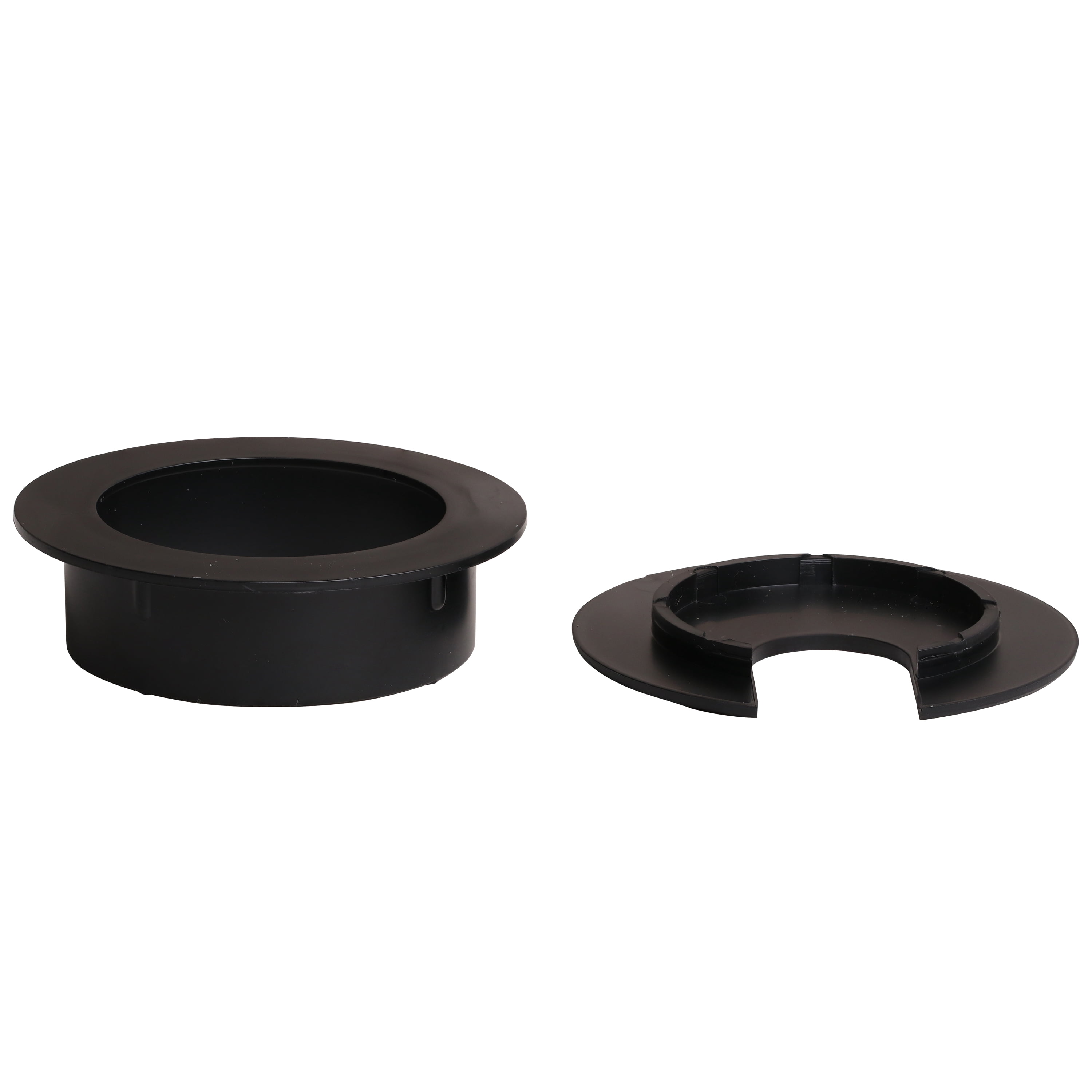 Rok Hardware 25 Pack Round Grommet, 2" (51mm) Diameter, Made of ABS, Black