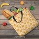 thumbnail image 5 of Balery Autumn Fall Yellow Leaves Bolsa de Mano para Mujeres con Cremallera, Bolsa de Gimnasio con Compartimentos, Bolsa para Laptop, Bolsa para Trabajo, 5 of 7