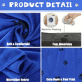 thumbnail image 5 of BYXAS 8 Pcs Microfiber Dog Towels for Drying Dogs, Super Absorbent and Soft Pet Grooming Towel, 40 Inch X 24 Inch, Perfect Dog Shower & Bath Supplies for Large, Medium or Small Dogs, Blue, 5 of 6