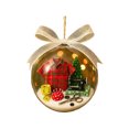 thumbnail image 2 of feijiafs Christmas Transparent 3D Ornament Balls with Snowflake Sewing Decor Hanging Clear Baubles for Xmas Tree Decorations Holiday Party Home Indoor Decorative Pendant, 2 of 4