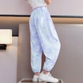 thumbnail image 4 of ATOGUTA Big Girls Pants Loose High Waist Elastic Waist Trousers Trendy Sweat Pants Light Blue, Size 6-16 Years, 4 of 4