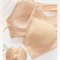 thumbnail image 4 of Loopsun Plus Size Bras for Women, Womens Non Steel Ring Thin Collection Underwear Daily Bra Beige 44/100, 4 of 4