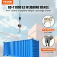 thumbnail image 2 of VEVOR Digital Crane Scale,11000 lbs/5000 kg, Industrial Heavy Duty Hanging Scale with Remote Control, Cast Aluminum Case & LED Screen, High Precision for Construction, Factory, Farm, Hunting (Silver), 2 of 9