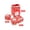 Red*6, variant on Goodw7 6 Pack Surprise Explosion Gift Box, Folding Bouncing Red Envelope Box with Blessing Paper and Confetti, Pop Up Money Gift Box for Christmas Proposal Birthday Anniversary