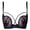 Blue, variant on Women's Minimizer Bras Sexy Lace Half Cup Bra For Women Thin Small Breasts Push Up Sagging Beautiful Back Bra Full Coverage Comfort Bra