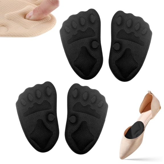 Metatarsal Pads Women, 2026 Upgraded Breathable Shoe Inserts, Ball of Foot Cushions for Pain Relief, Comfort Non-Slip Foot Pads(2Pairs)