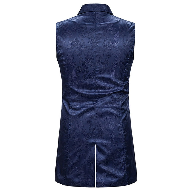 Lolmot Mens Fashion Retro Asymmetrical Mid Length Tuxedo Lolmot Mens Fashion Retro Asymmetrical Mid Length Tuxedo