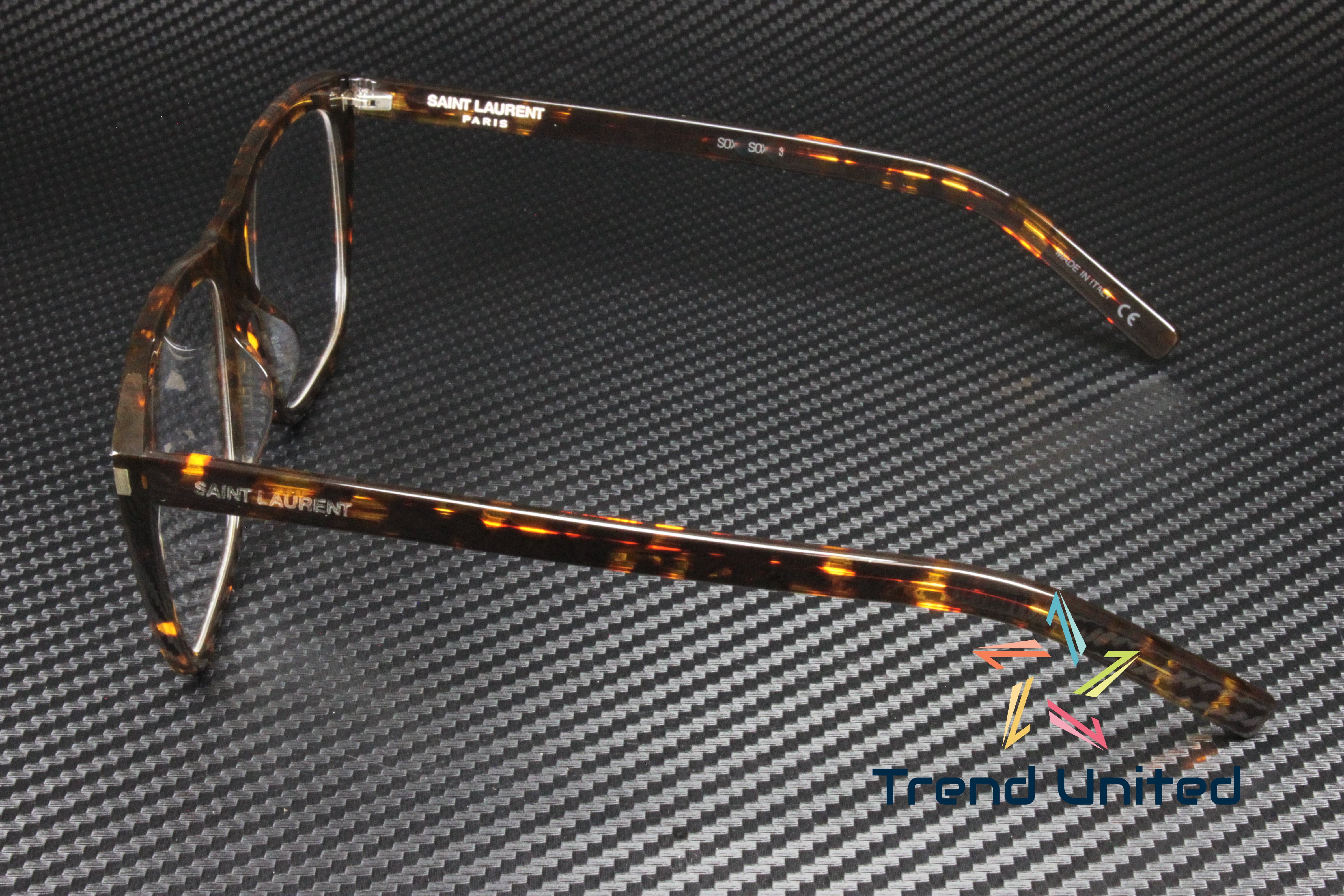 NEW Saint Laurent SL434 Brown Slim Logo Eyeglasses Frames SL 434 SLIM Eyeglasses - Saint Laurent Authorized Retailer  main image 3