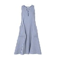 thumbnail image 4 of Snorda Women's Striped Dress Summer Round Neck Sleeveless Striped Solid Color Casual Dress Flowy Sundress Ideal for Daily Wear Beach Vacation & Party, 4 of 7