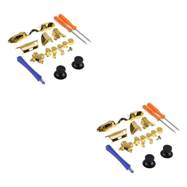 Moyic Juego de botones completamente chapados, gatillos de parachoques, reemplazo de destornillador Dpad LB RB LT RT para controlador One Type8 NO8
