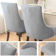 thumbnail image 2 of Silver Fox Velvet Cloth Elastic Home Hotel Dining Chair Small Armchair Cover, 2 of 5