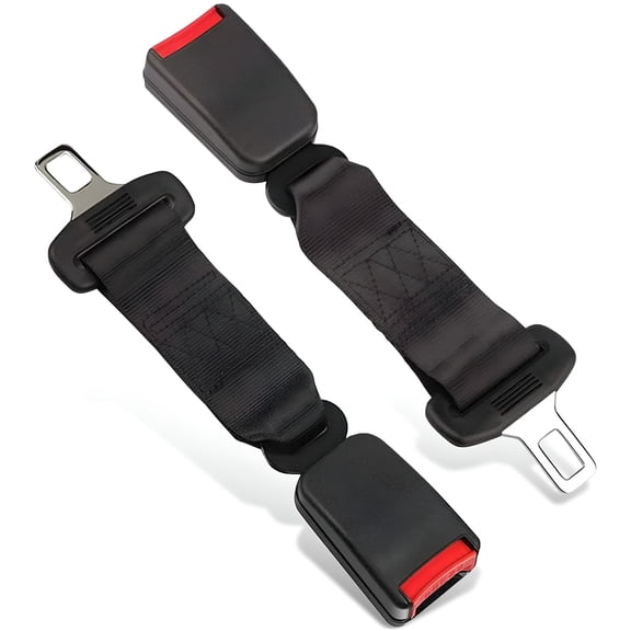 MELIVO 2 Pieces Of Car Seat Belt Extender Universal Seat Belt Buckle Extension Buckle