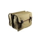 thumbnail image 1 of Yuarrent Bolsa trasera impermeable, lona, ​​almacenamiento de viaje, equipaje, motocicleta, alforjas para motocicleta, bolsas laterales de Ciclismo Marrón, 1 of 6