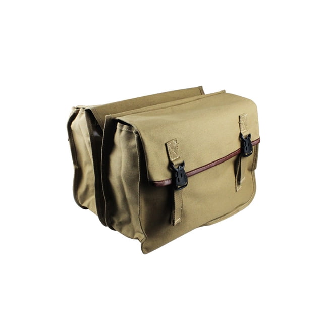 Advancent Bolsa trasera eléctrica Retro impermeable, equipaje de viaje de lona Universal, alforjas para motocicleta, bolsas laterales para Ciclismo Marrón